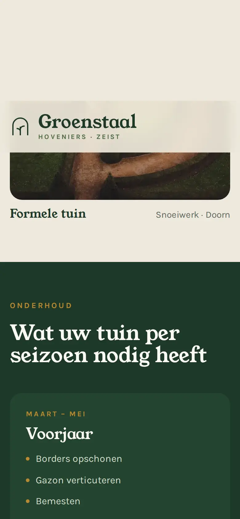 Telefoonweergave, verder naar beneden